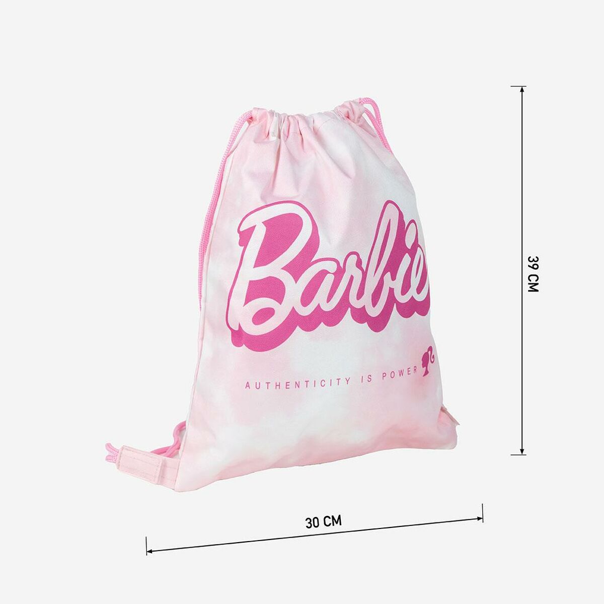 Rugtas met Koordjes Barbie Roze 30 x 39 cm