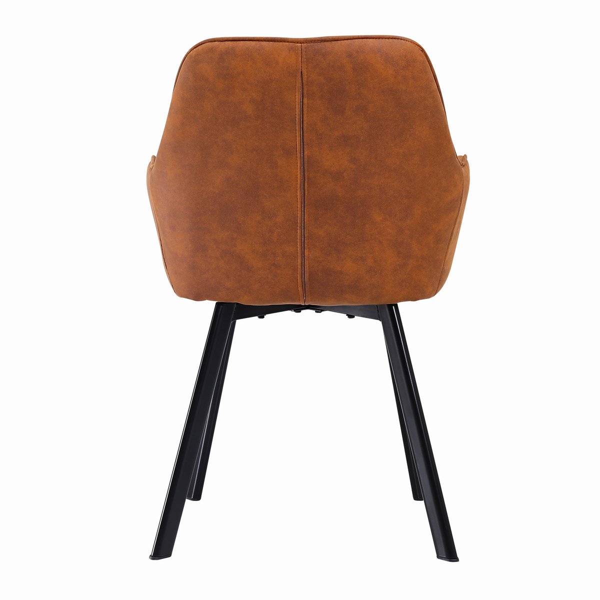 Fauteuilset van 2 bruine microvezel