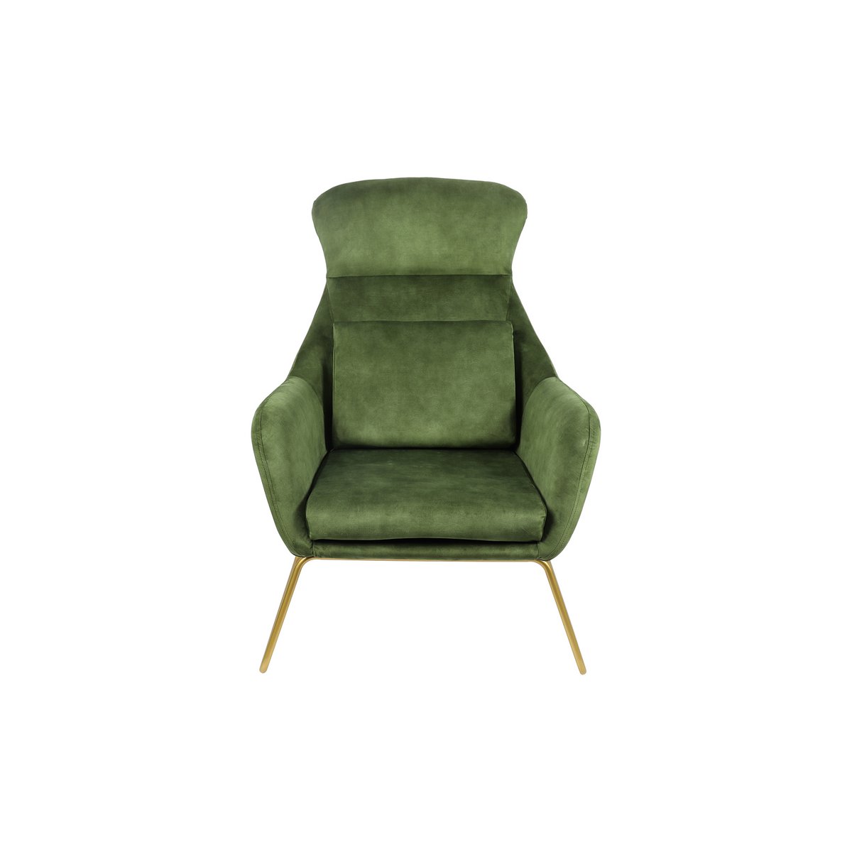 Fluweel velours relax fauteuil groen