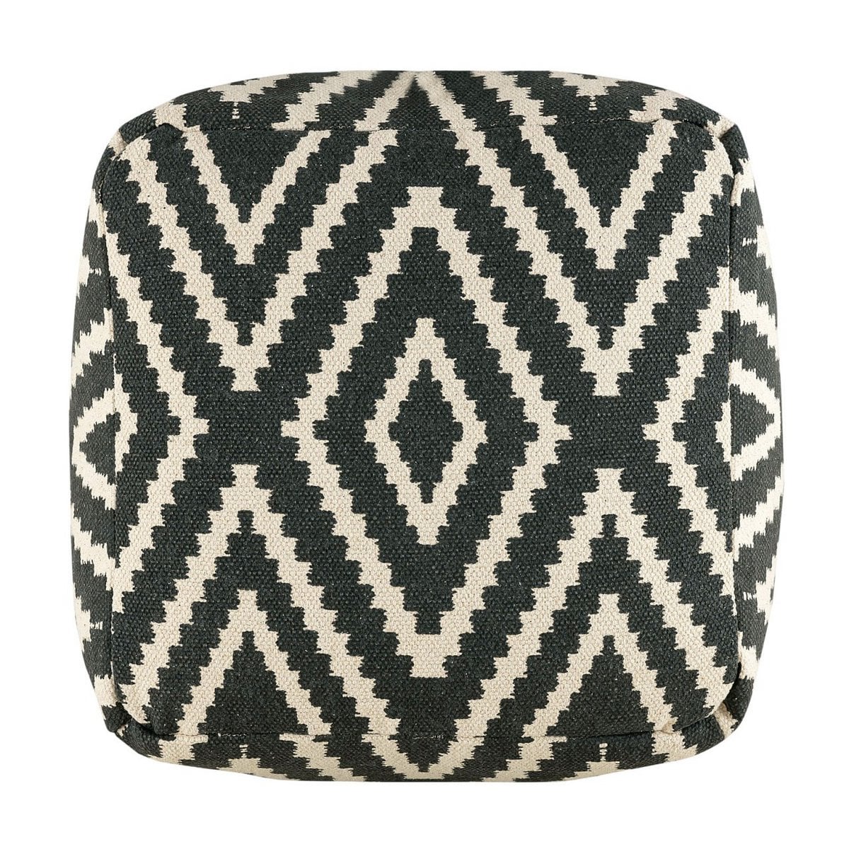 Zittend dobbelstenen voetkrukken stoel kruk 50x35x50cm pouf kelim vloerkussen peru zwarte taupe gele turquoise