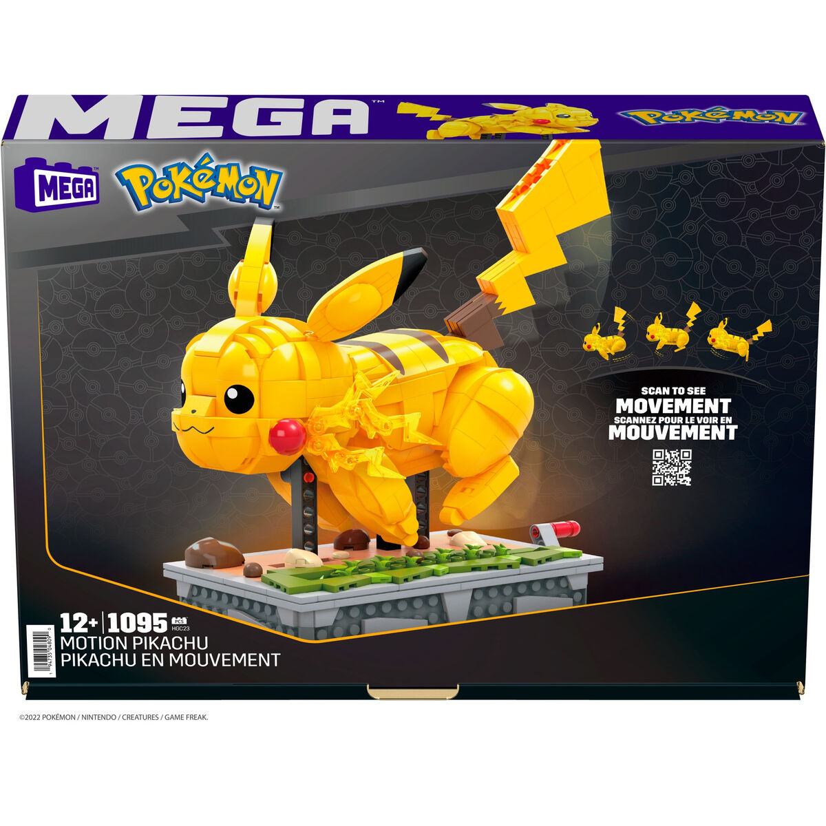 Constructiekit Pokémon Mega Construx - Motion Pikachu 1095 Onderdelen