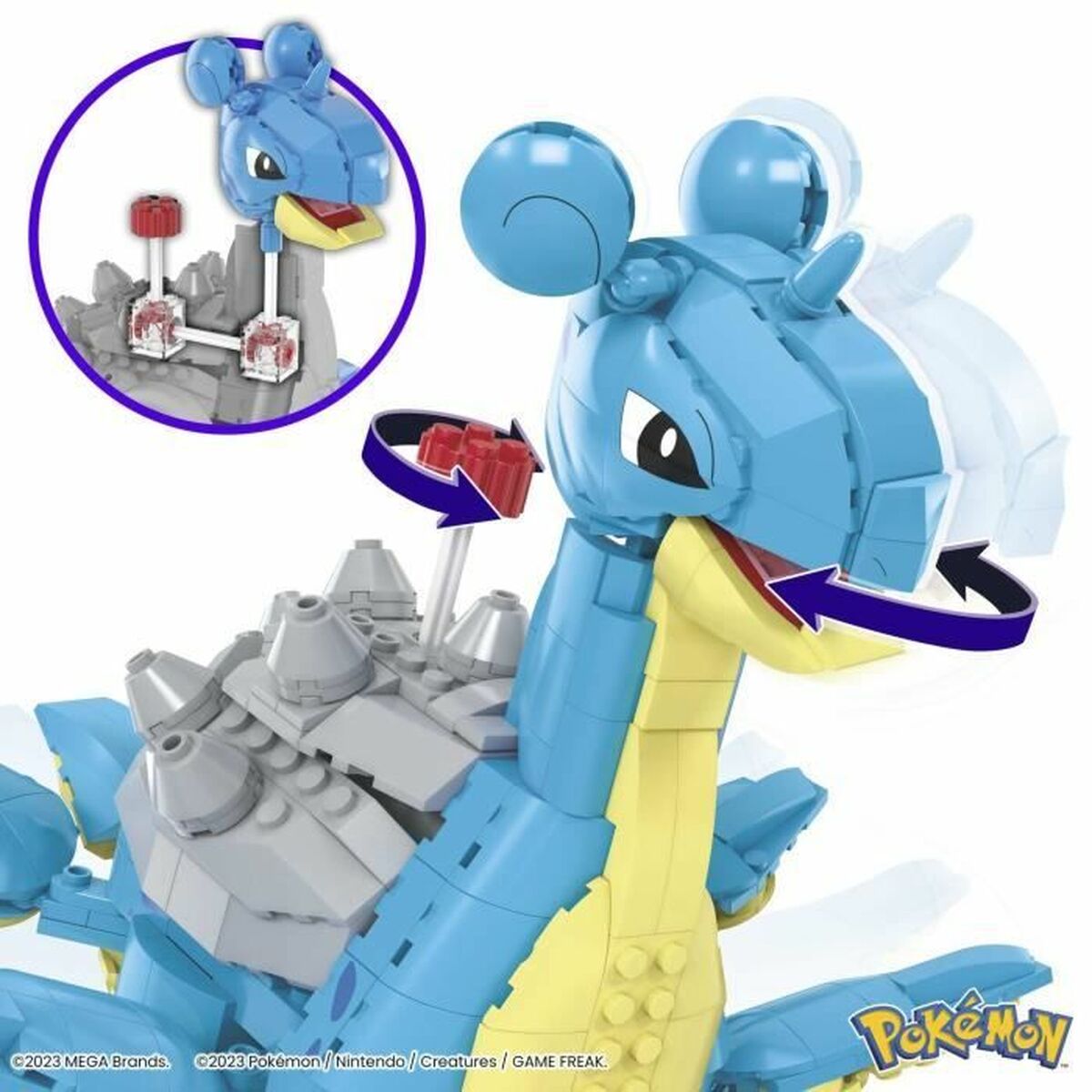 Constructiekit Pokémon Mega Construx - Lapras 527 Onderdelen