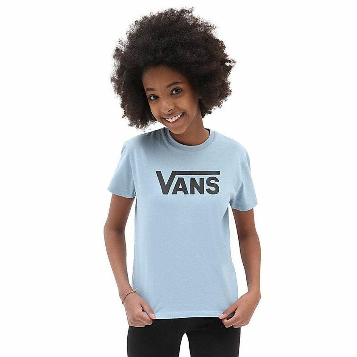 T-Shirt met Korte Mouwen voor kinderen Vans Flying V Crew Blauw