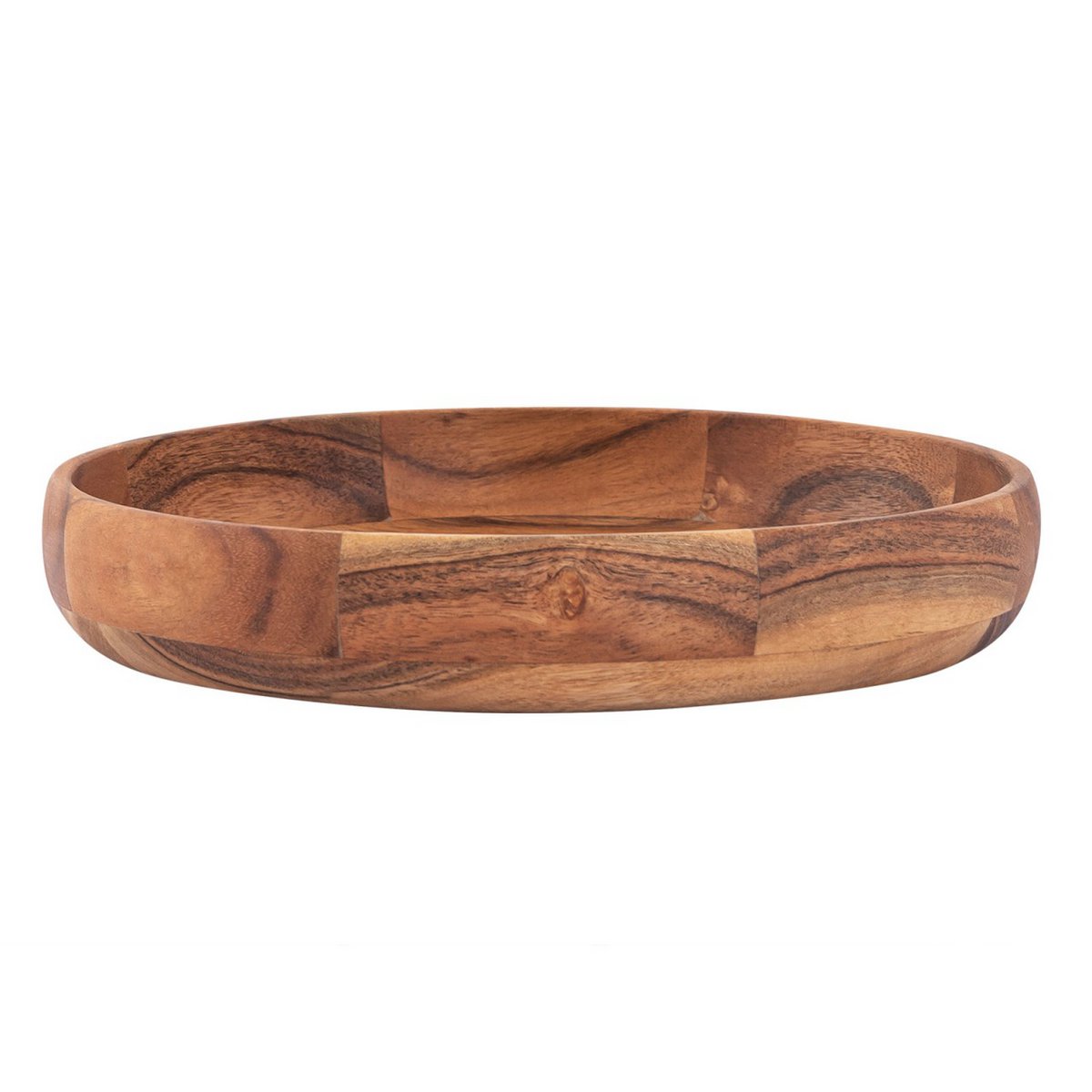 Houten kom decoratieve schaal fruit kom hout Ø30cm voedselwet acacia massief