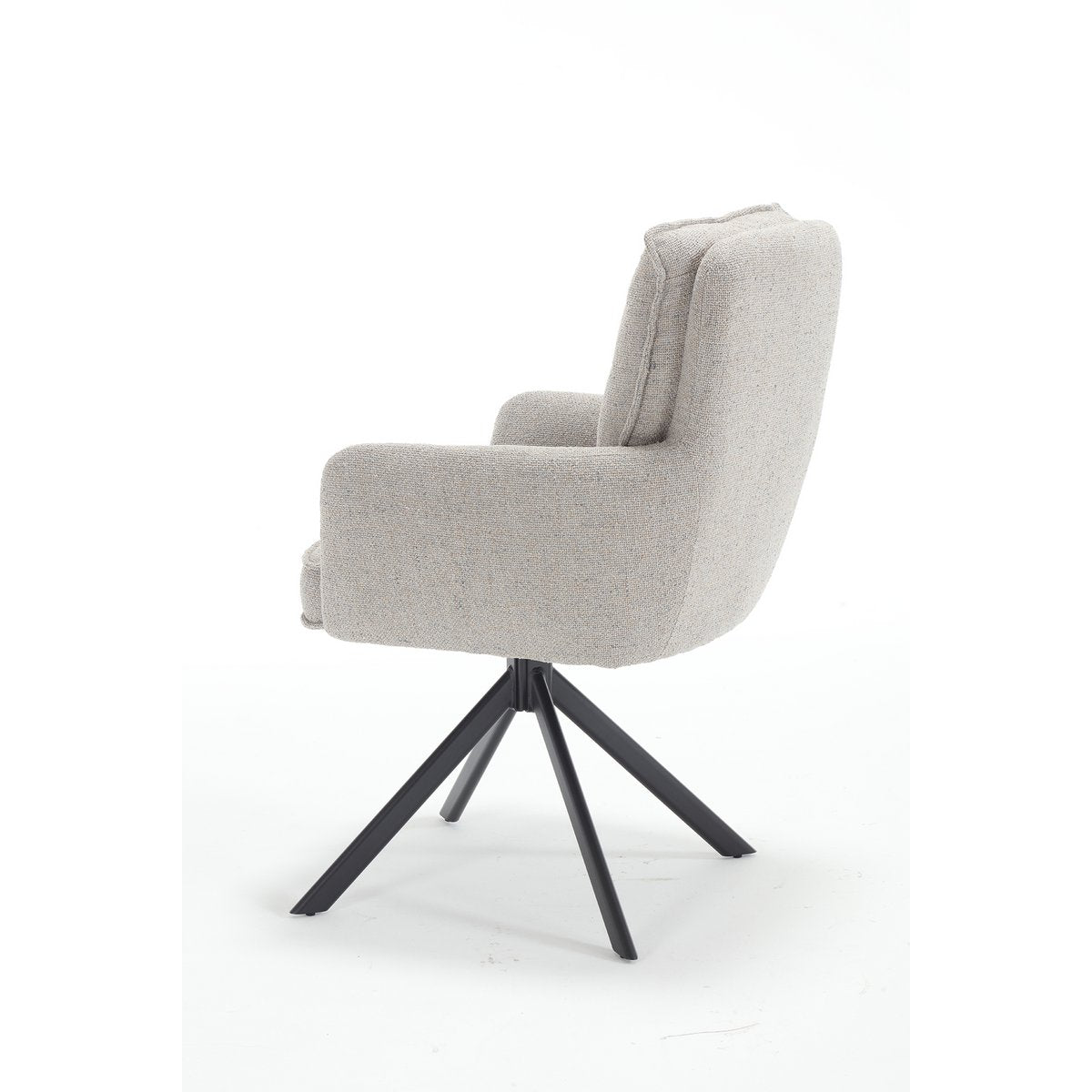 Fauteuil structuurstof grijs