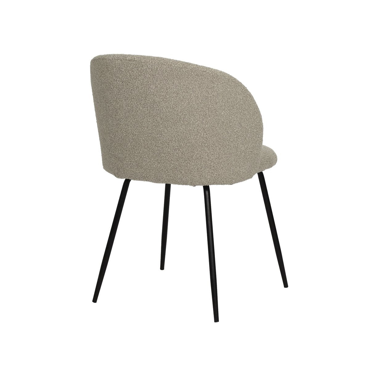 Set van 2 stoelen met structuurstoffen bekleding