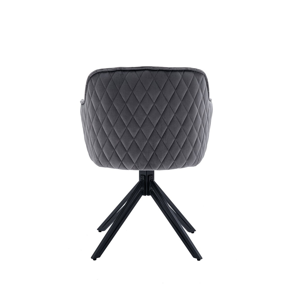 Fauteuil met honingraatquilt grijs