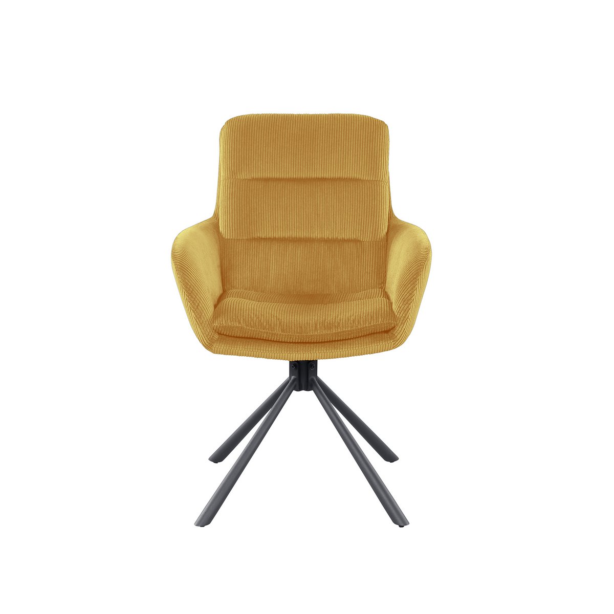 Fauteuil in corduroy look goud