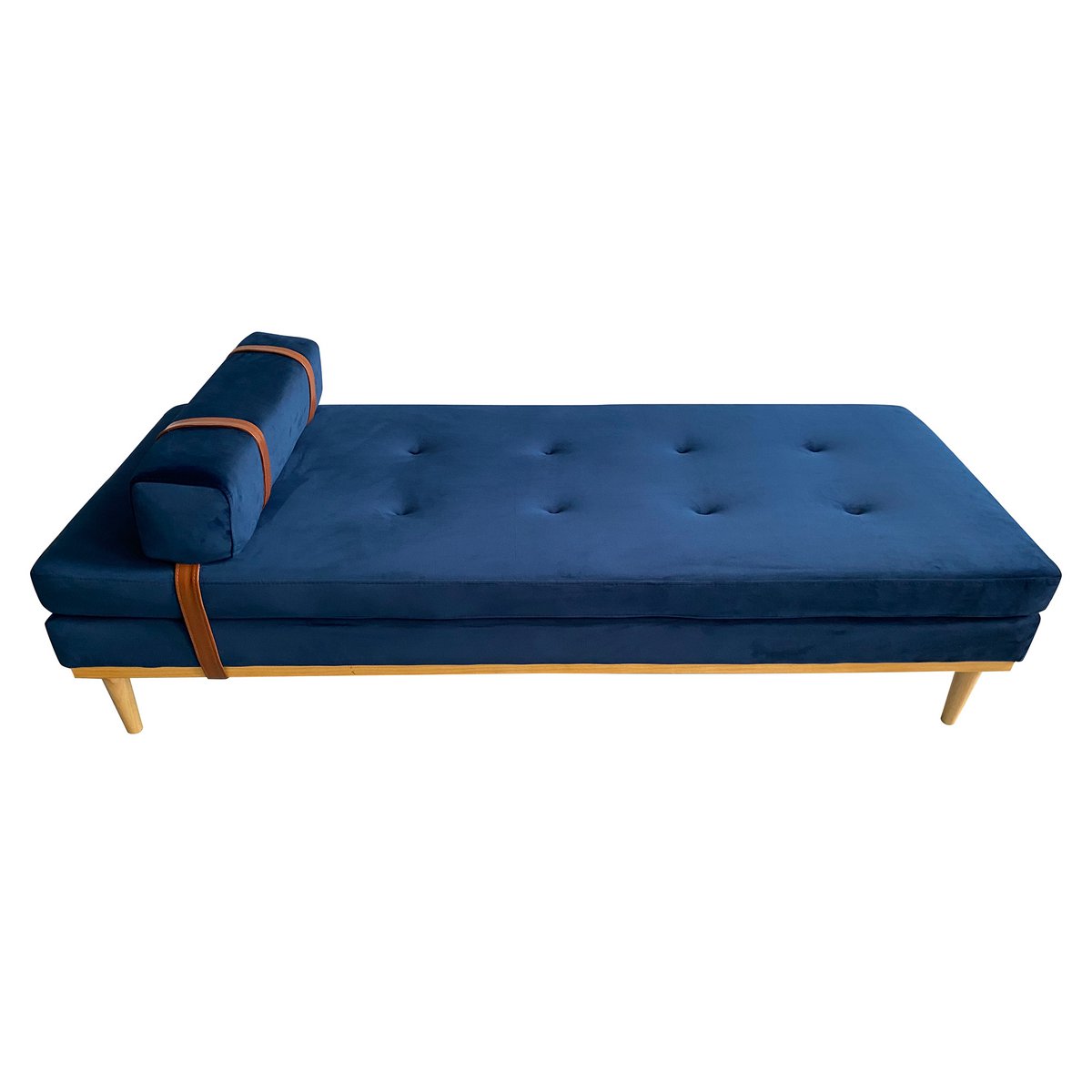 Dagbed fluweel blauw