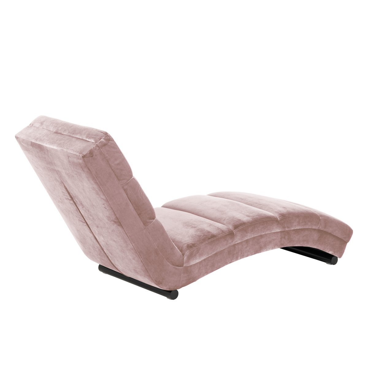 Chaise longue roze fluweel
