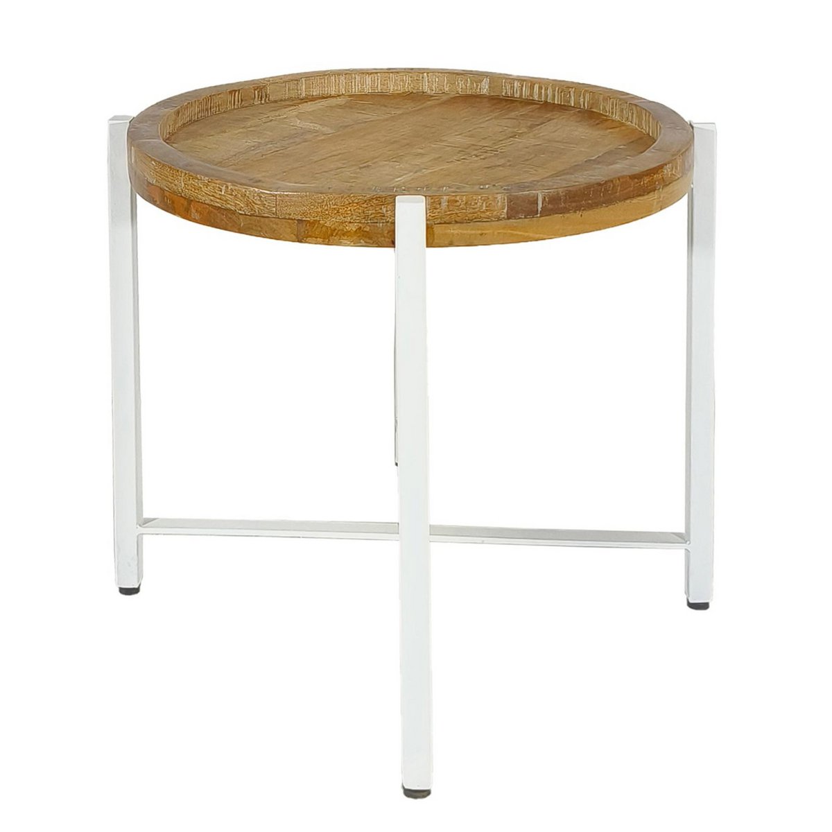 Bijzettafel ronde salontafel ø46xH45cm Sioux metalen frame
