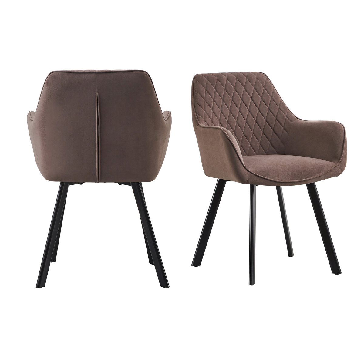 Fauteuil set van 2 bruin