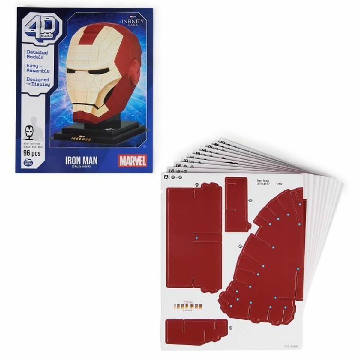 Bouwspel Marvel Iron Man 96 Onderdelen 24,6 x 19 x 30 cm Multicolour