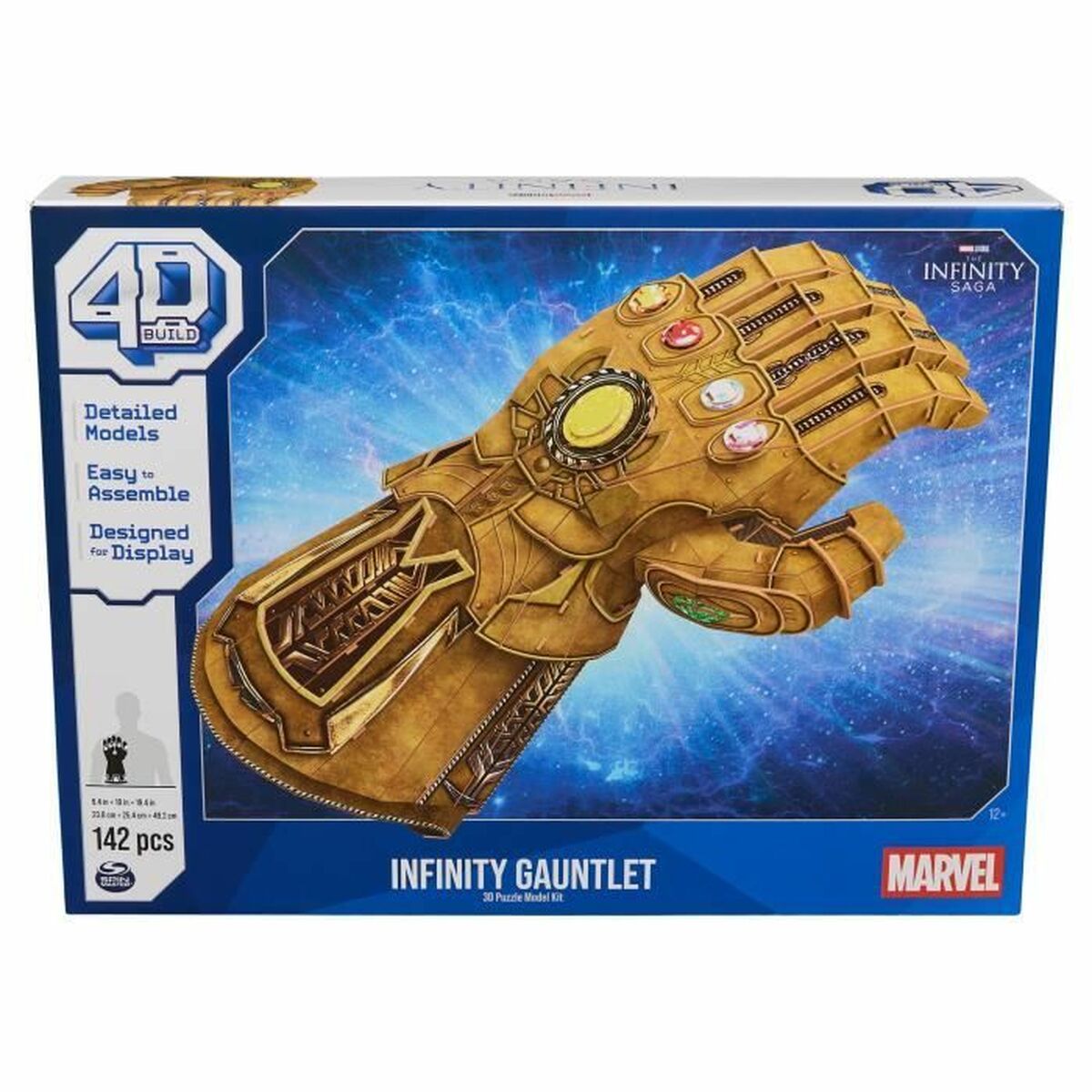 Bouwspel Marvel Infinity Gauntlet 142 Onderdelen 23,8 x 25,4 x 49,2 cm Multicolour