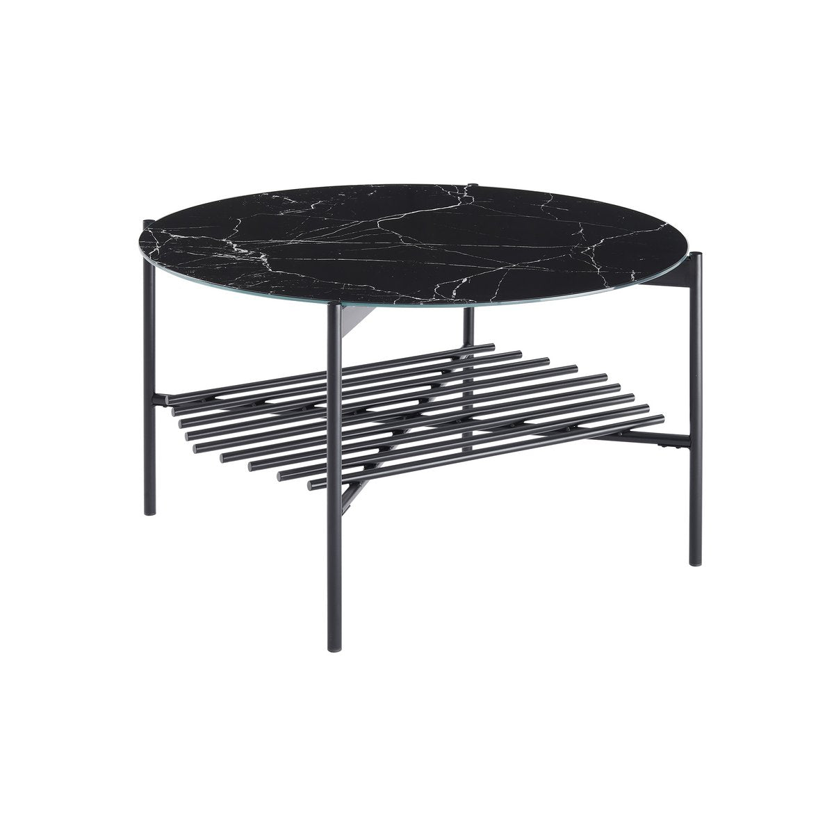 Salontafel Ø 84 cm zwart