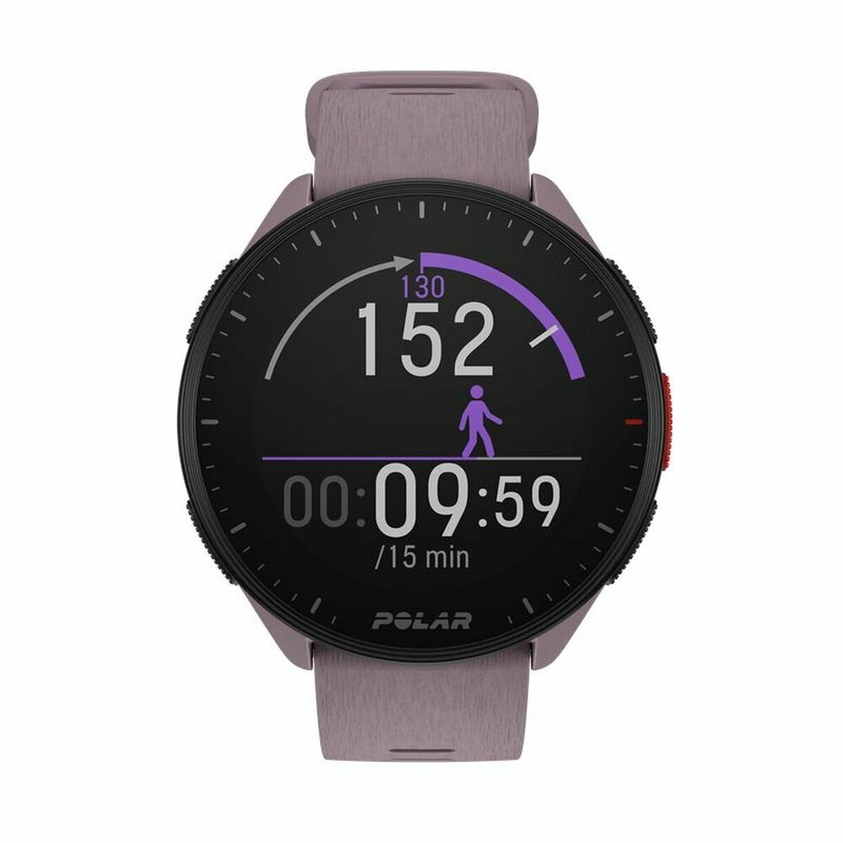 Smartwatch met Stappenteller Running Polar Paars 1,2"