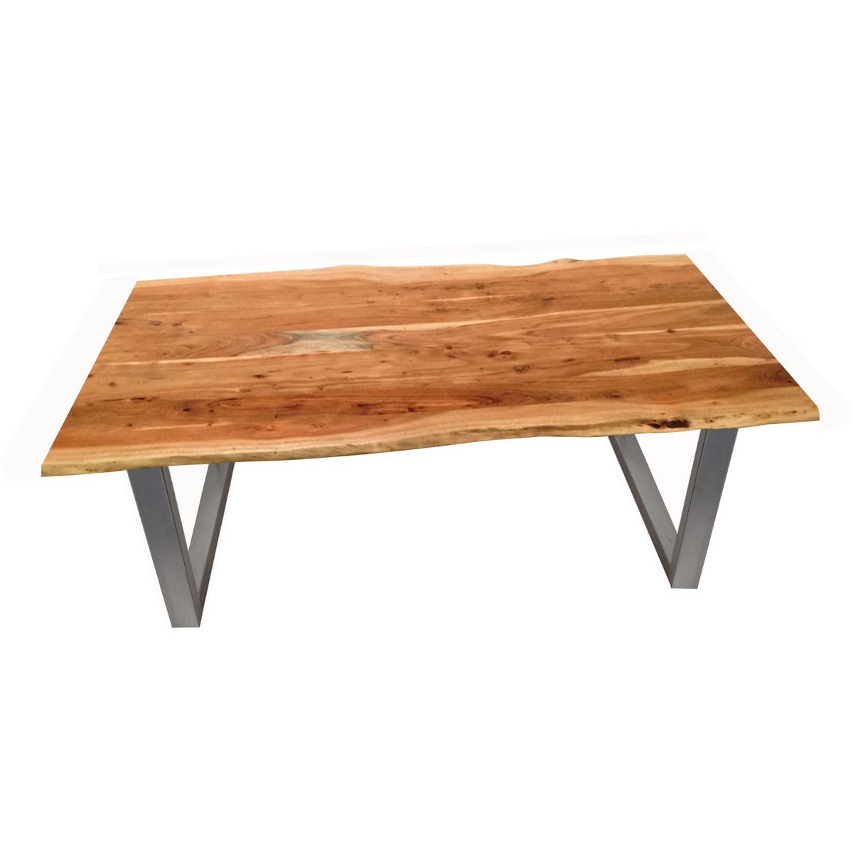 Tafel 180x100 cm, natuurlijk acacia, 56 mm