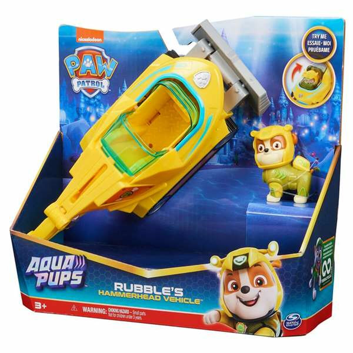 Voertuig The Paw Patrol Aqua Pups 10,25 x 3,88 x 9,5 cm