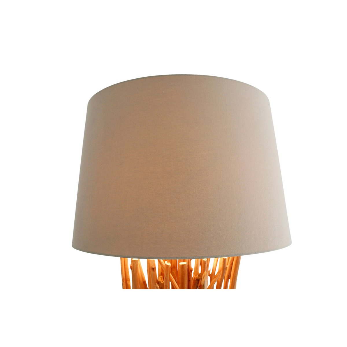 Vloerlamp drijfhout naturel/wit 175 cm