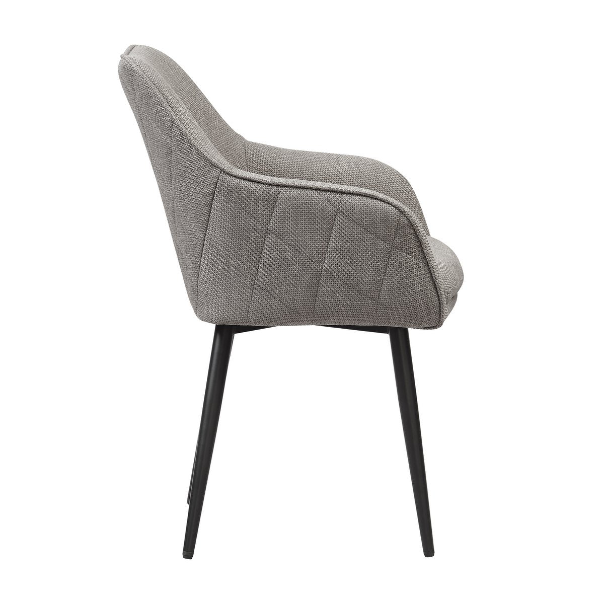 Eetkamerstoel structuurstof taupe