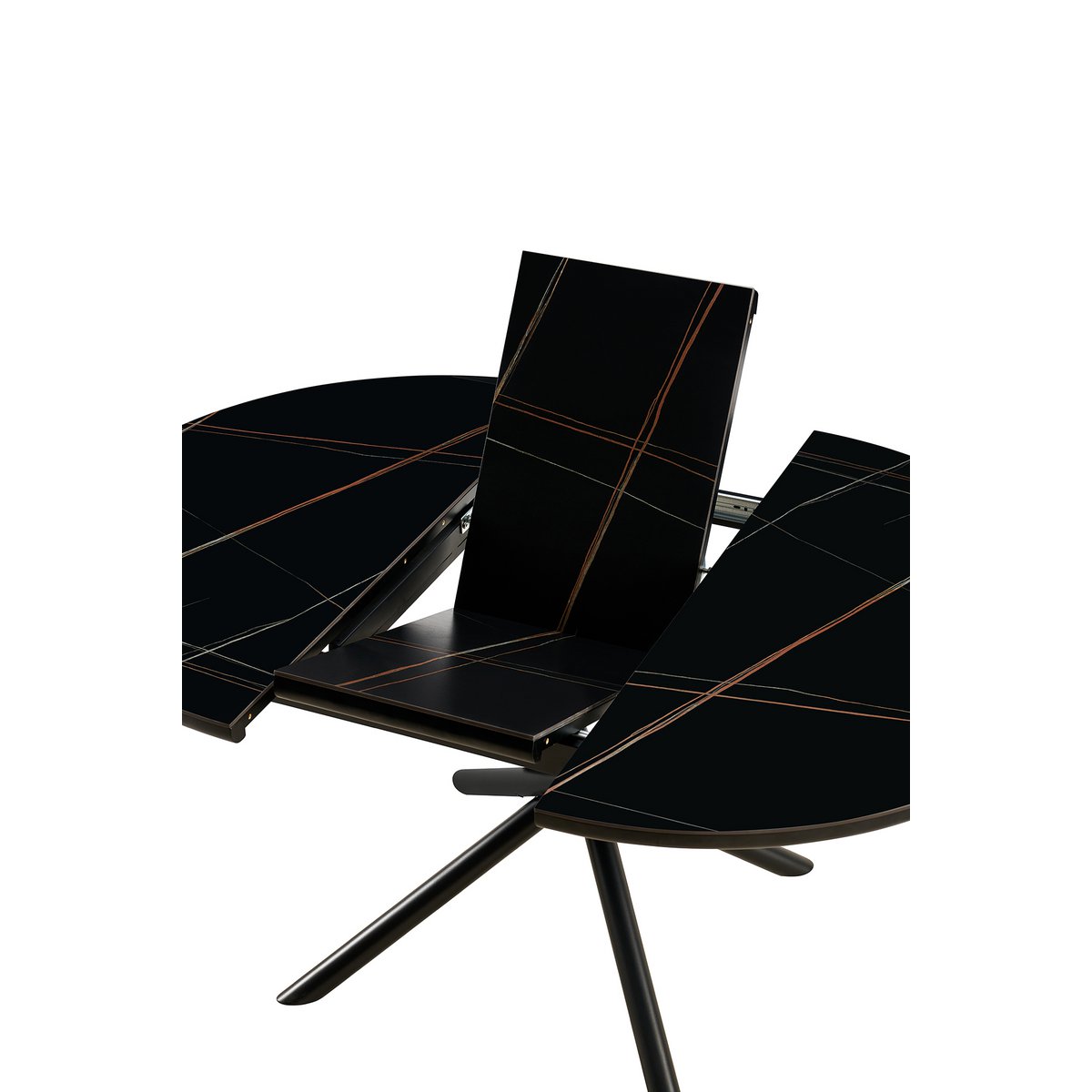 Eettafel Ø120 cm zwart