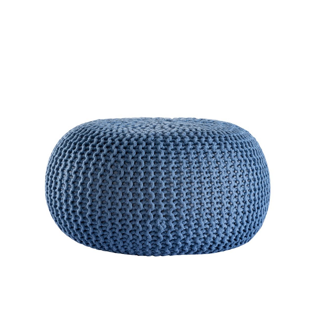 Pouf premium Ø45cm stoel kruk breien pouf in terras pool tuin duurzaam
