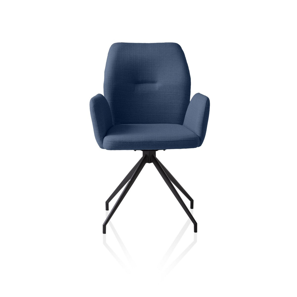 Fauteuil met 180° draaifunctie blauw