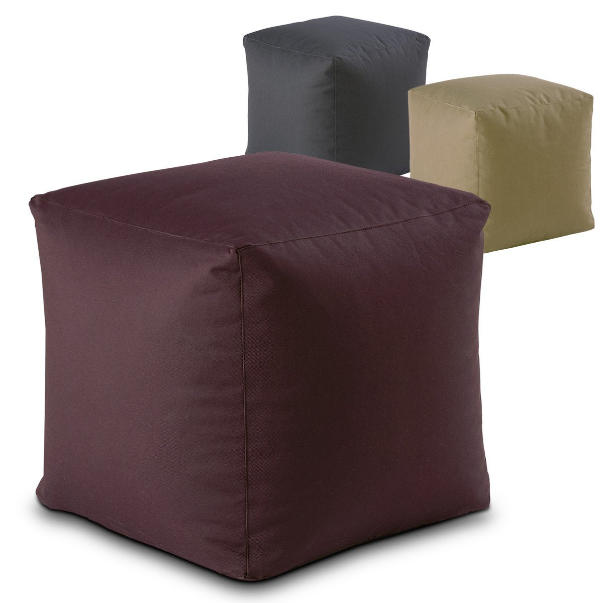 Zitkruk Outdoorf Seat Cubes 45x45x45cm voetenbankvloer Pillow Garden Terrace Bamba