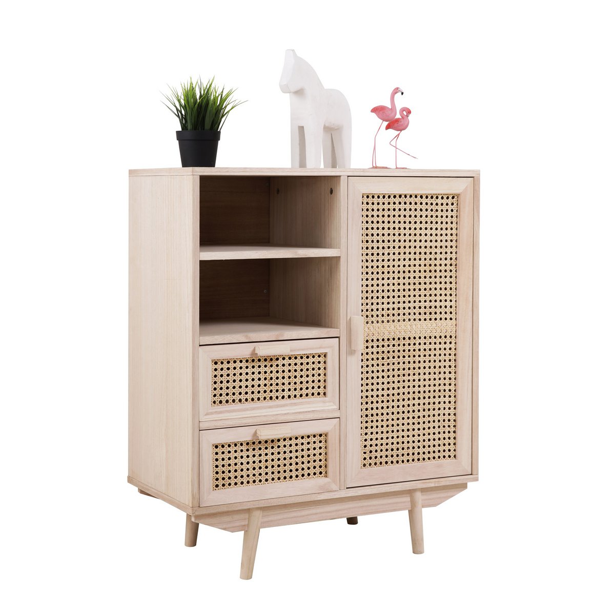 Dressoir 70x36 cm rotan geweven