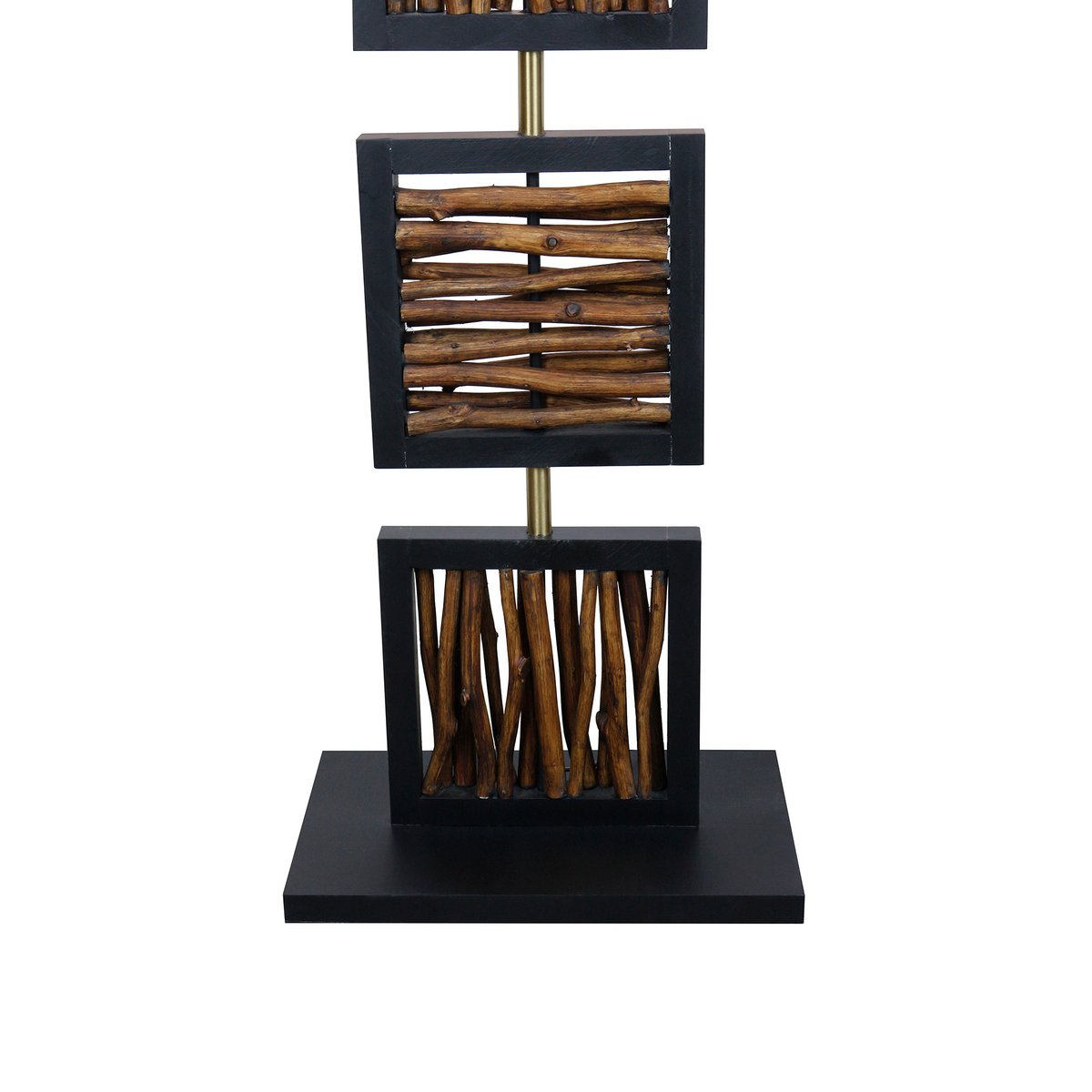 Vloerlamp drijfhout naturel/zwart 163 cm