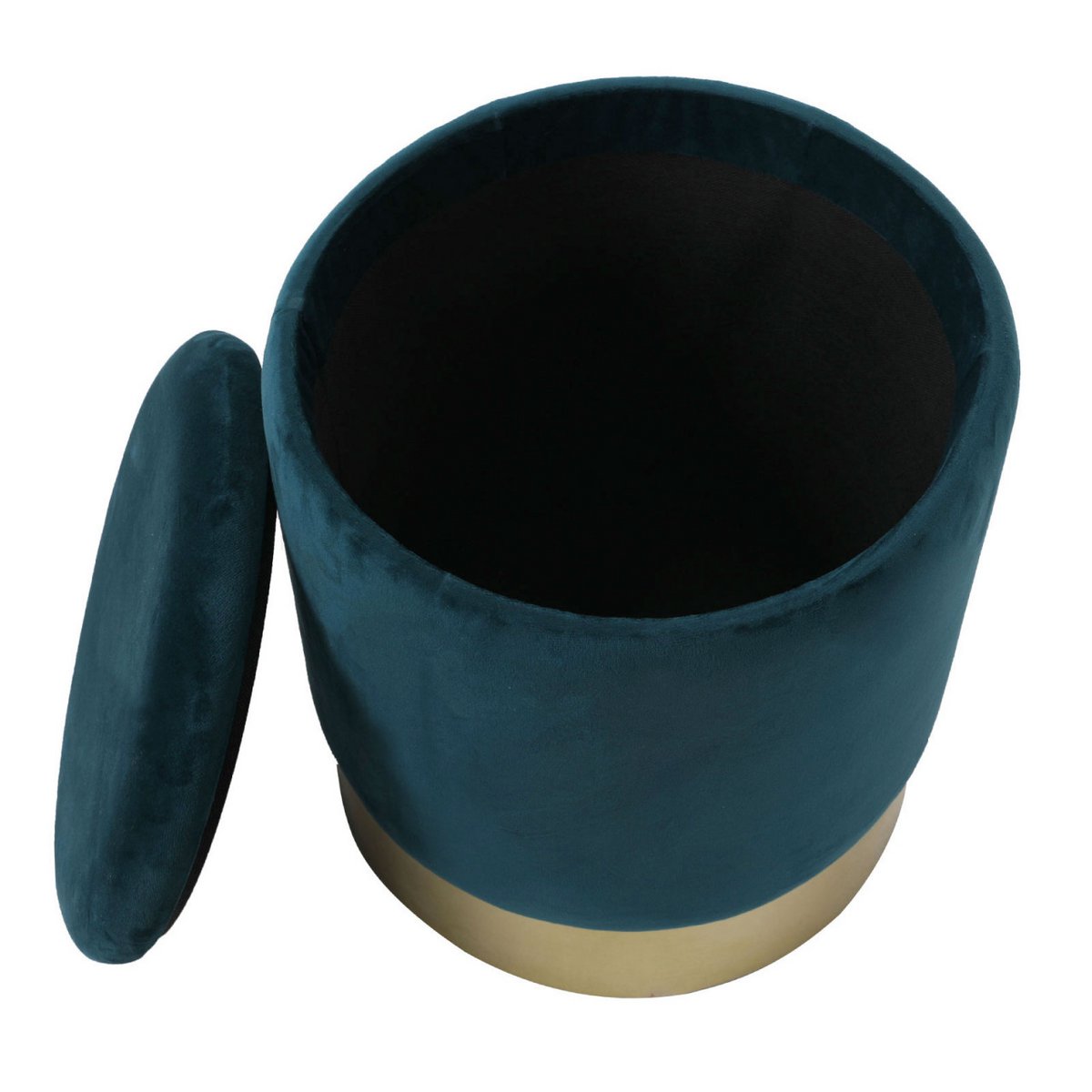 Velvet ontlasting decoratie -ontlasting en Pouf Decopouf Velours Stool met opslagruimte u.