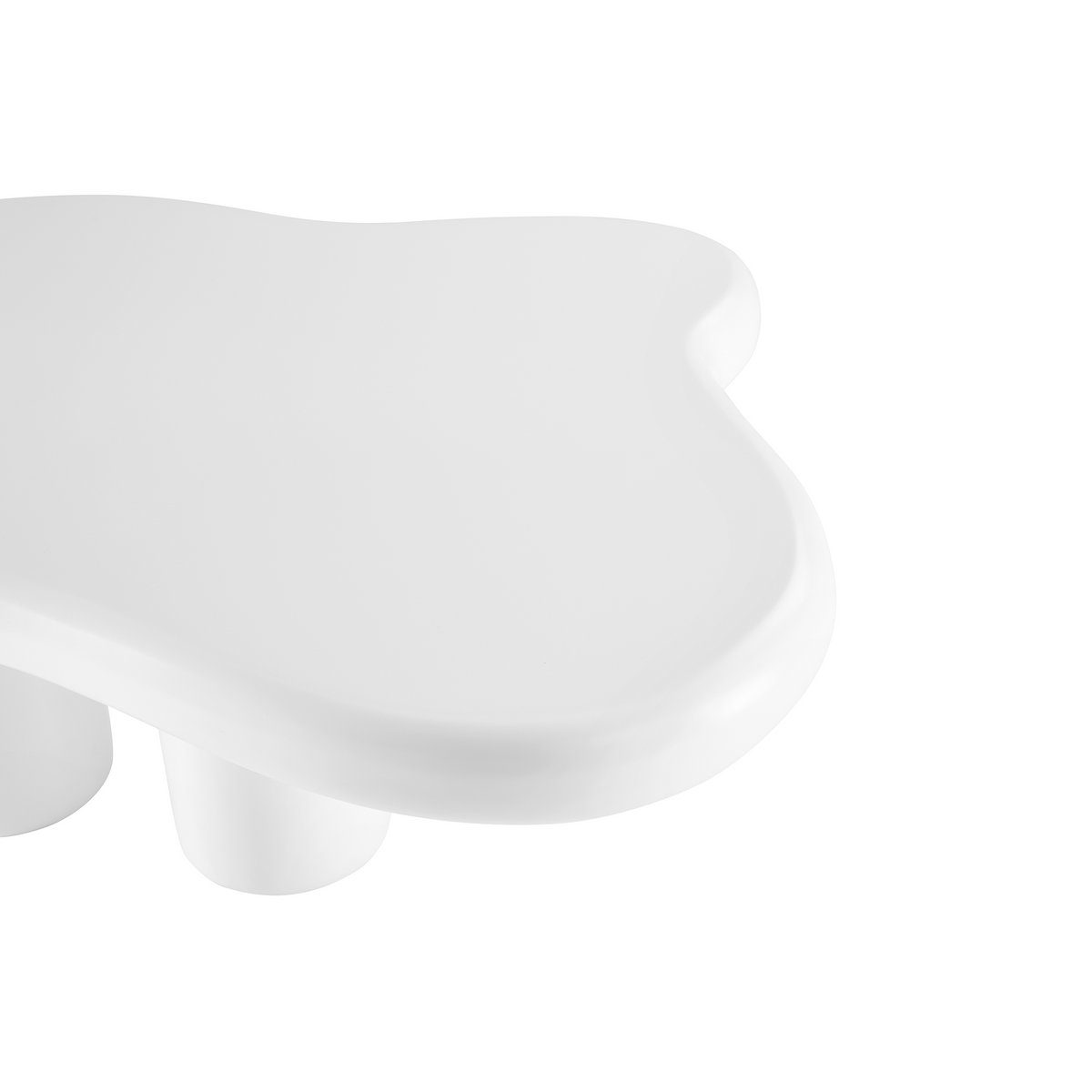 Salontafel 123x89 cm wit