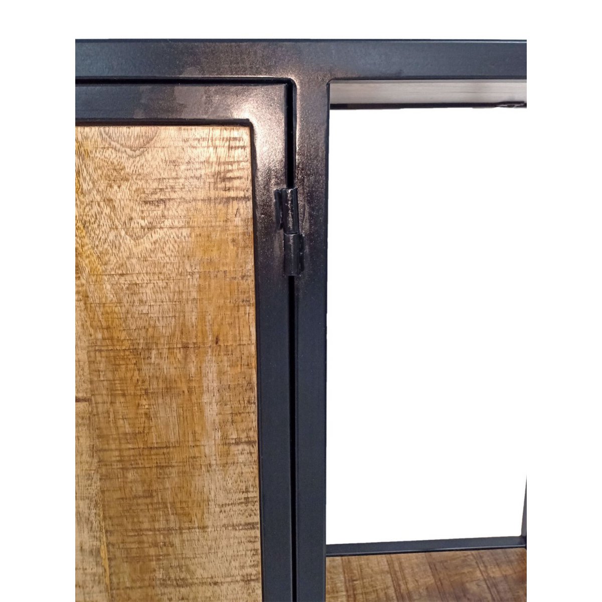 BOOKSPLANP SCHUKBAARDE COMPARTMENT 100x193X36cm Liverpool Metal Frame