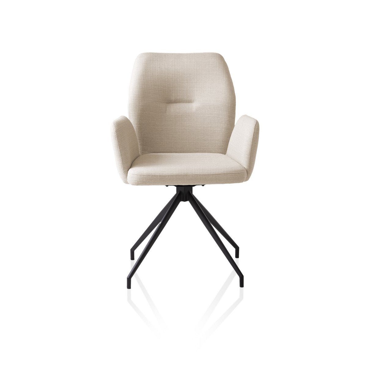 Fauteuil met 180° draaifunctie beige