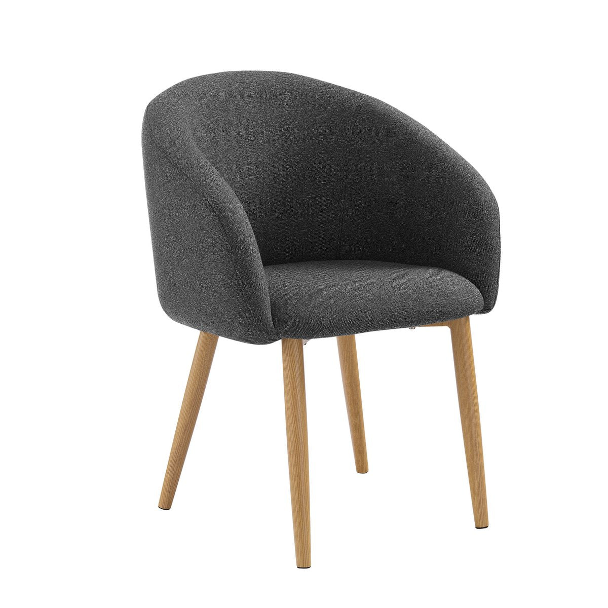 Fauteuil set van 2 structuurstof zwart