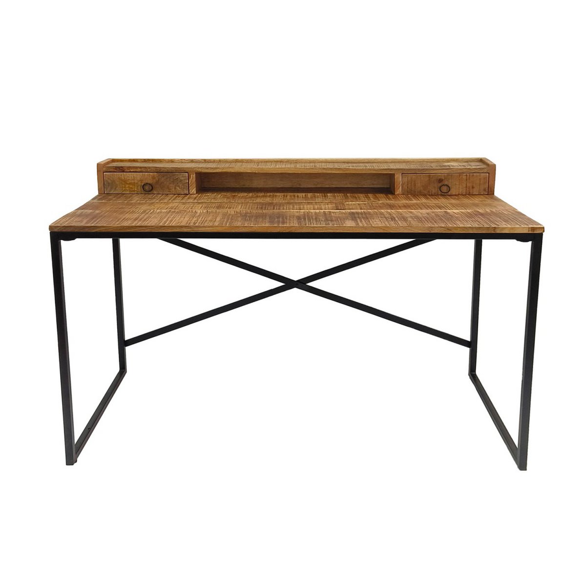 Bureau computer tabel 120x88x55cm Liverpool metalen frame zwart