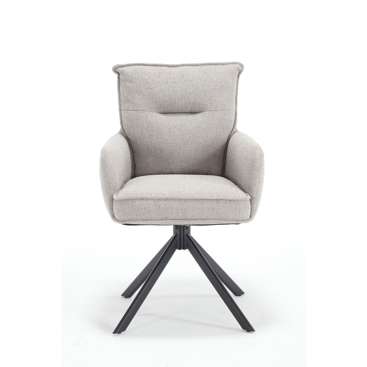 Fauteuil structuurstof grijs