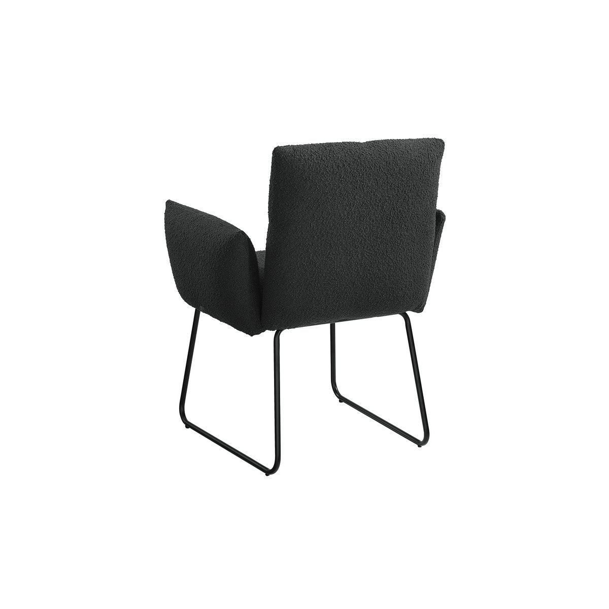 Fauteuil Bouclé stof antraciet