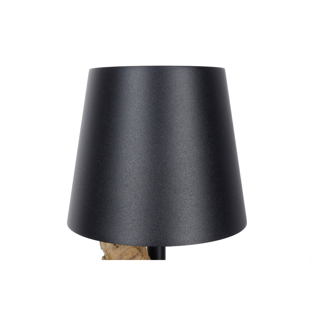 Tafellamp 29 cm naturel/zwart met LED batterij