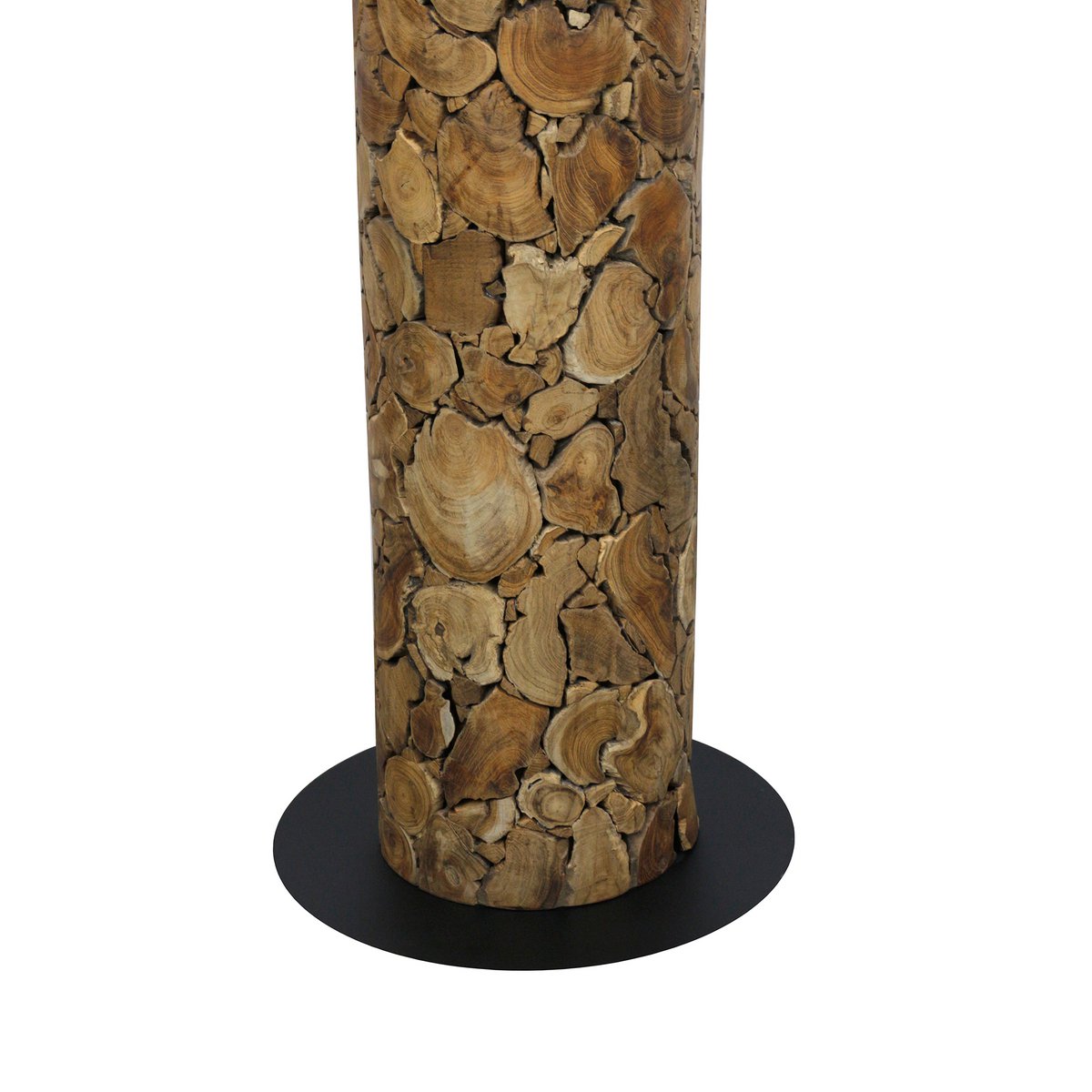 Vloerlamp drijfhout naturel/wit 170 cm