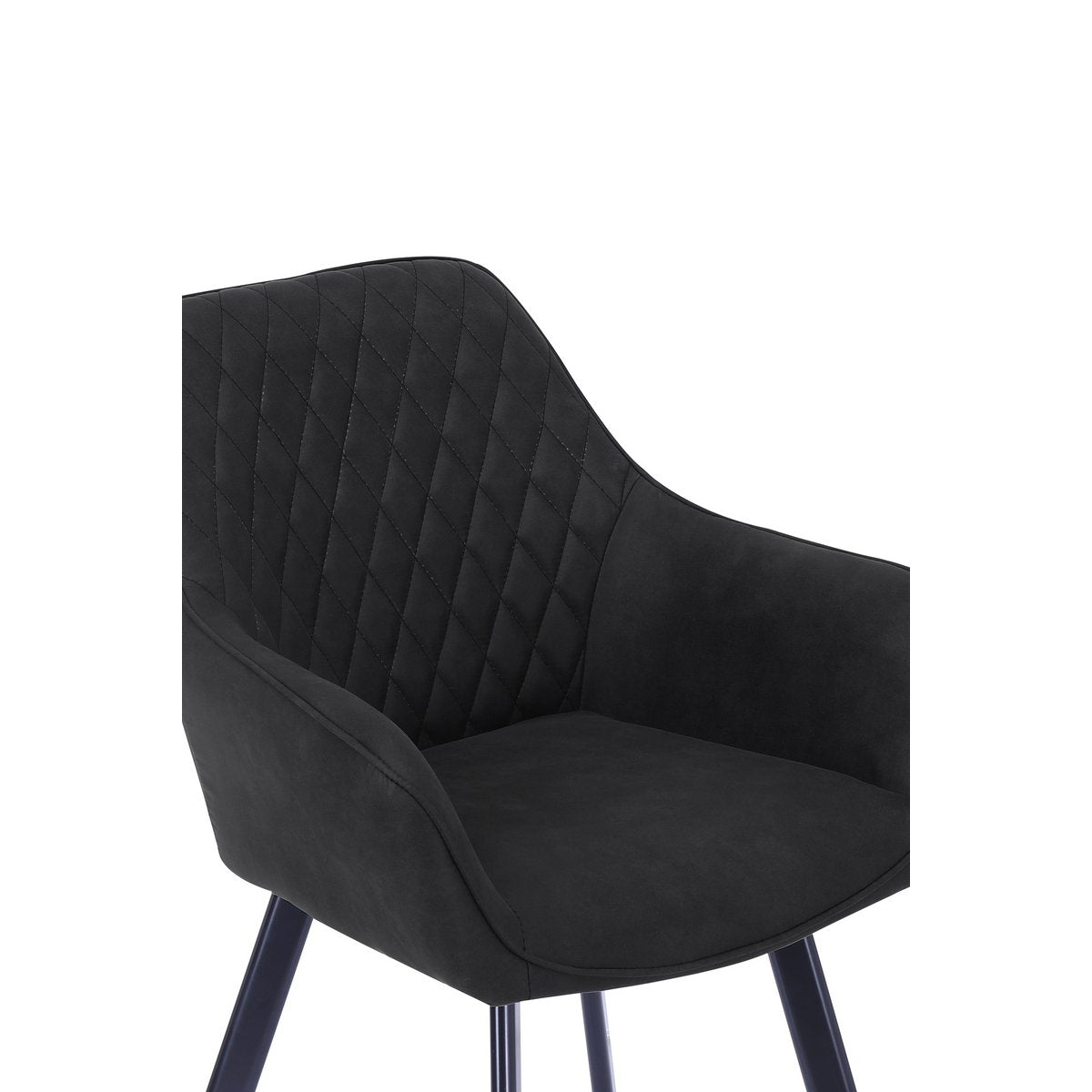 Set van 2 fauteuils, antraciet microvezel