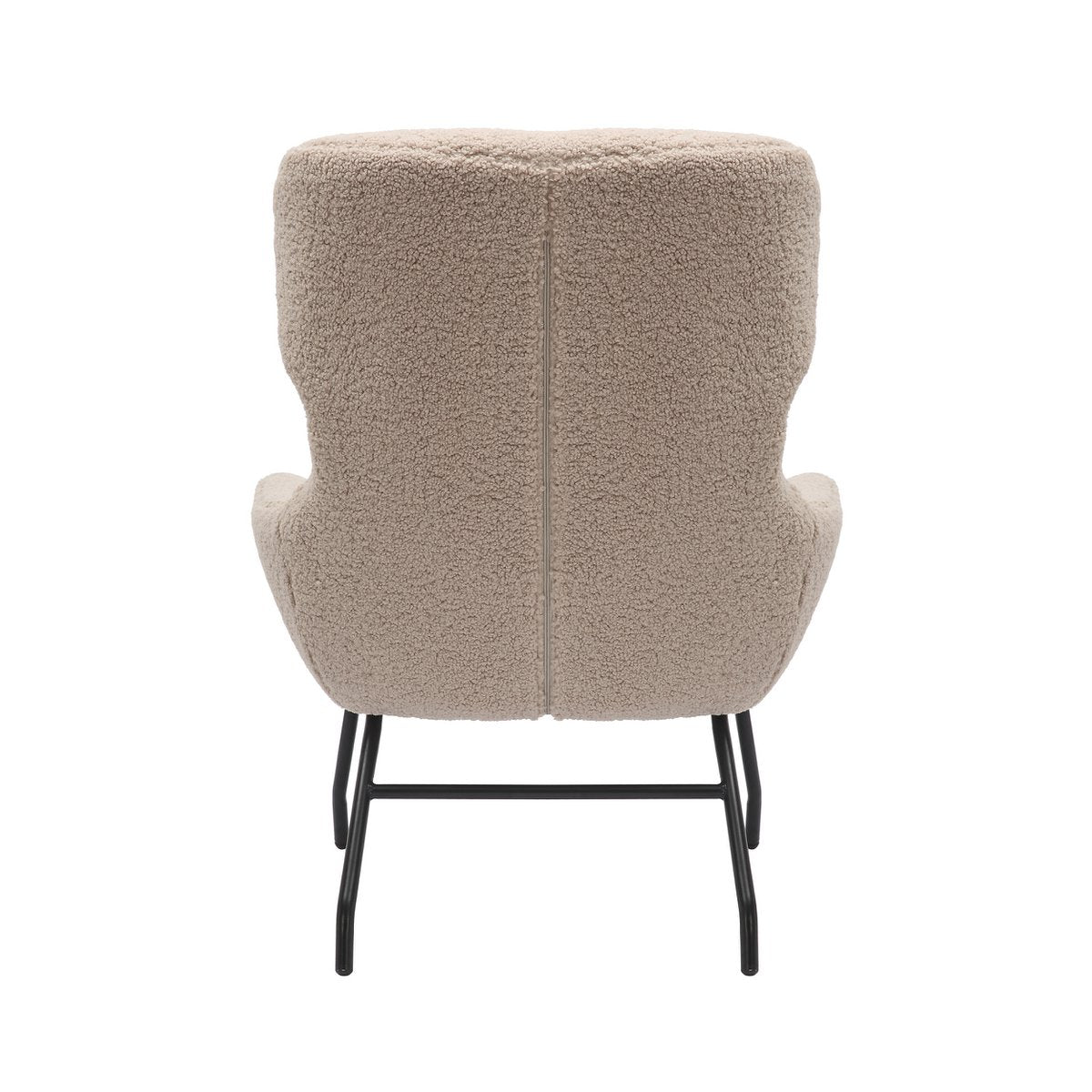 Fauteuil- en krukset teddybont taupe