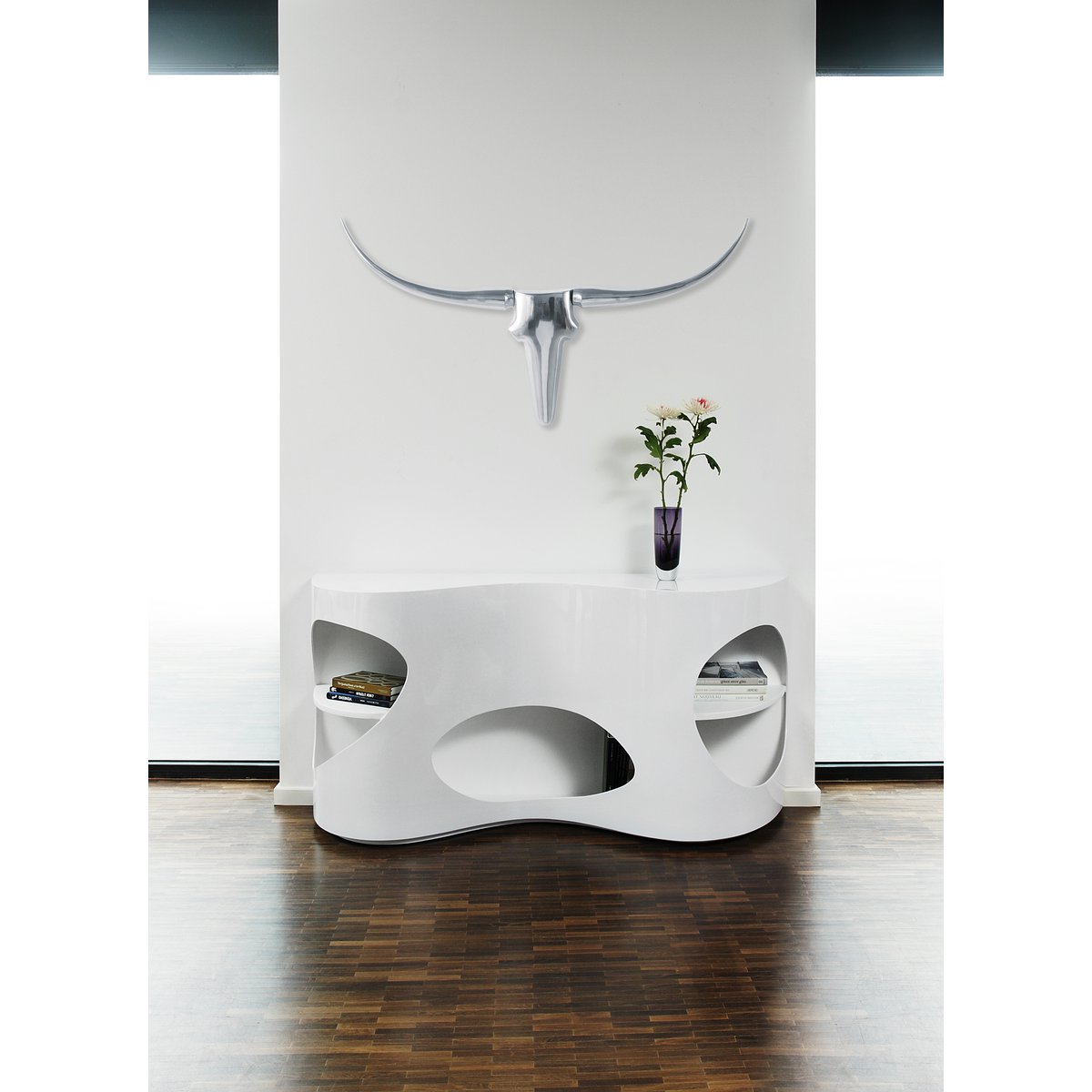 Dressoir 150x40x75 cm wit