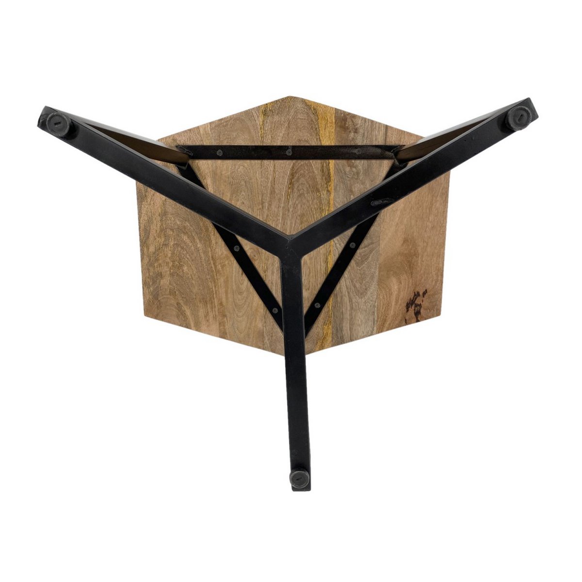 Zije tafel 56 x 47 cm woonkamer tafel salontafel mooi metalen frame zwart - wit wit wit