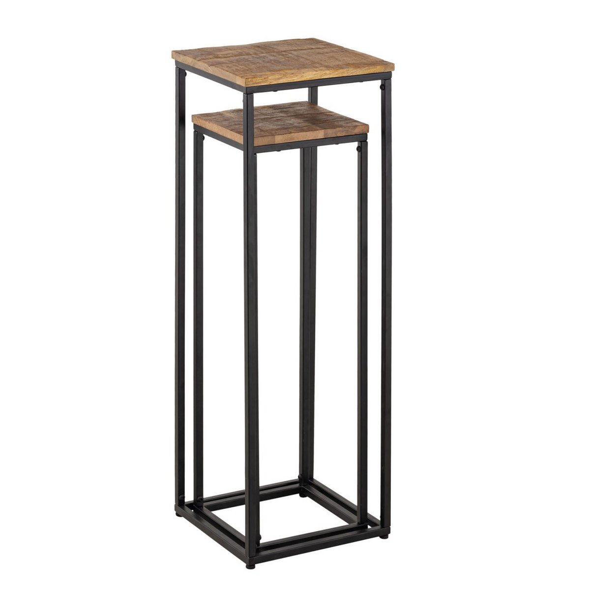 Bloemkolommen ingesteld B 25 en 20 uur 78 en 67 cm bloemen ontlasting Peru Plant Stand Square