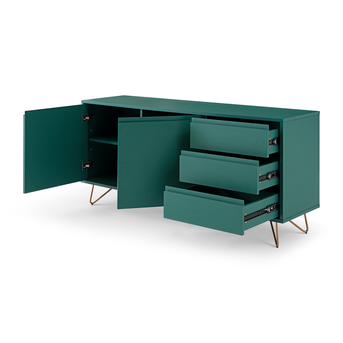 Dressoir met 2 deuren en 3 lades