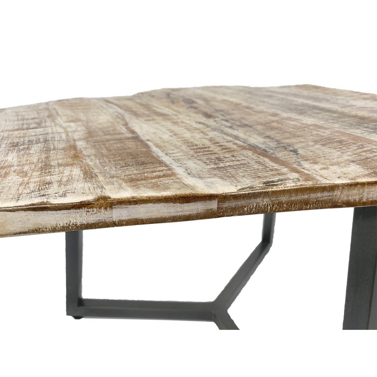Zije tafel 56 x 47 cm woonkamer tafel salontafel mooi metalen frame zwart - wit wit wit