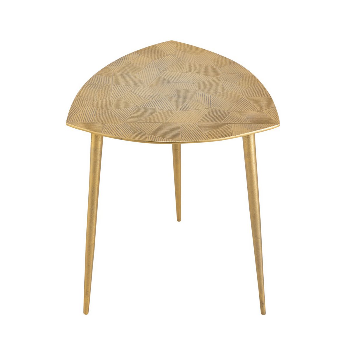 Zij metalen decoratieve tafel Alster 40x45x40 cm driehoekige klasse.