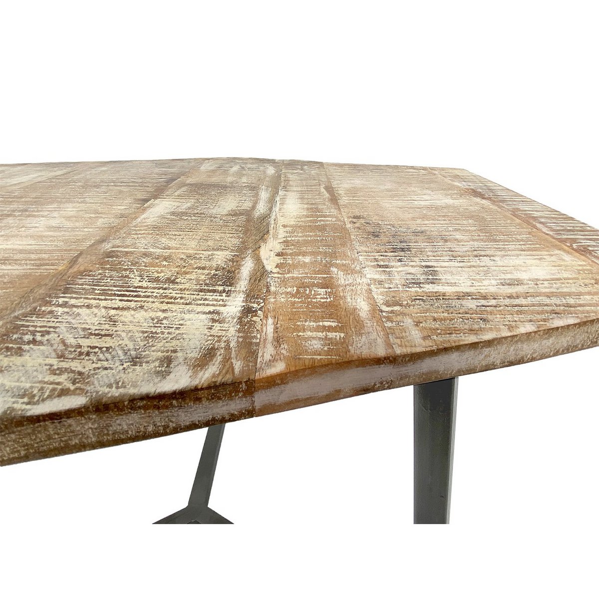 Salontafel 74 x 56 cm woonkamer tafel bijzettafel lyon metalen frame