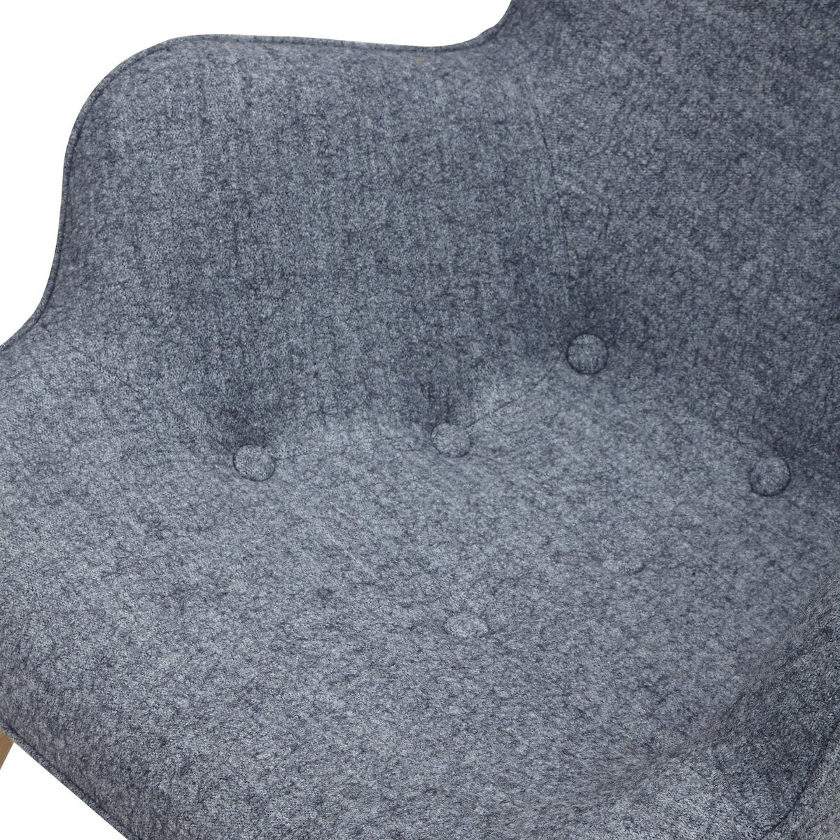 Fauteuil in grijze geweven stof